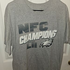 NFL Pro Line Fanatics NFC Champions LII Philadelphia Eagles Gray T-Shirt (L)
